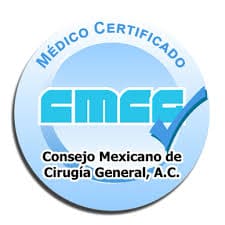 Certificado por el Consejo Mexicano de Cirugía General